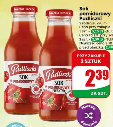 Sok pomidorowy Pudliszki +1 wariant
