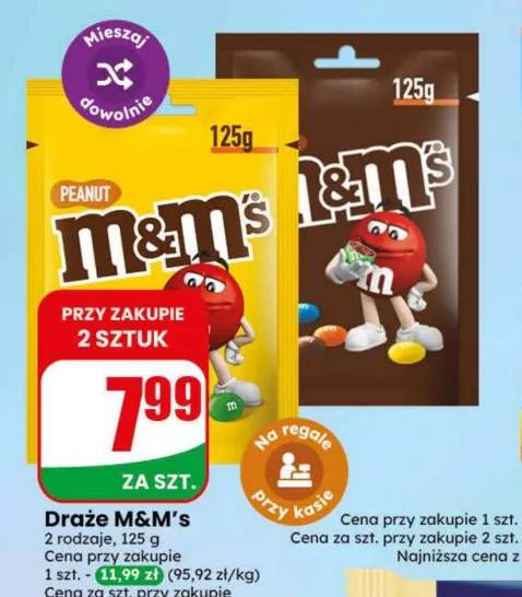 Draże M & M's Peanut +1 wariant