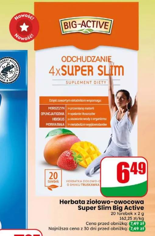 Herbata ziołowo-owocowa Super Slim Big-Active