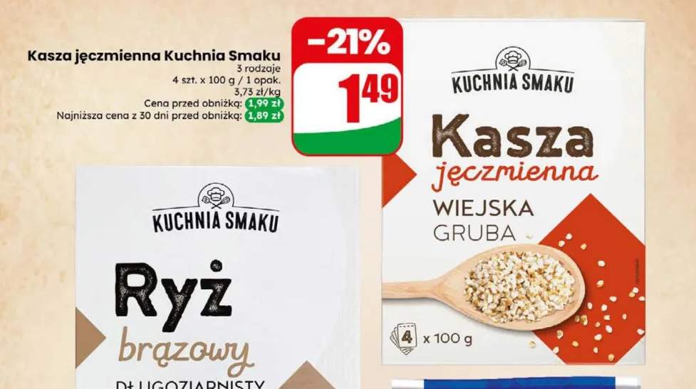 Kasza jęczmienna Kuchnia Smaku