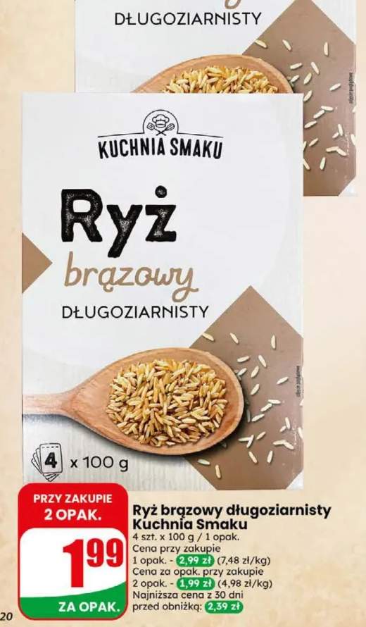 Ryż brązowy długoziarnisty Kuchnia Smaku