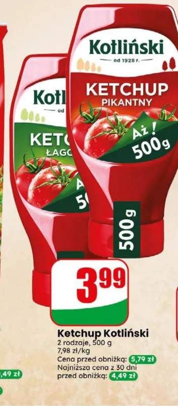 Ketchup Kotliński pikantny +1 wariant