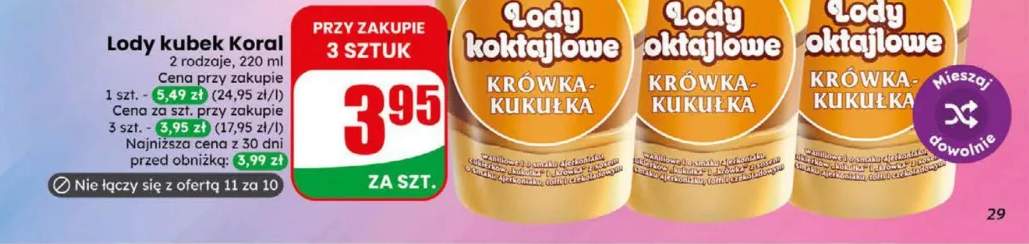 Lody kubek
