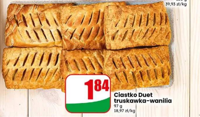 Ciastko Duet truskawka-wanilia