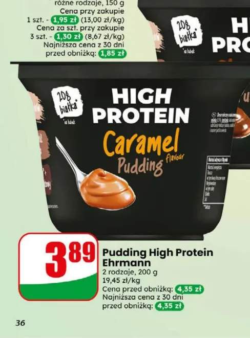 Pudding High Protein Caramel Ehrmann +1 wariant