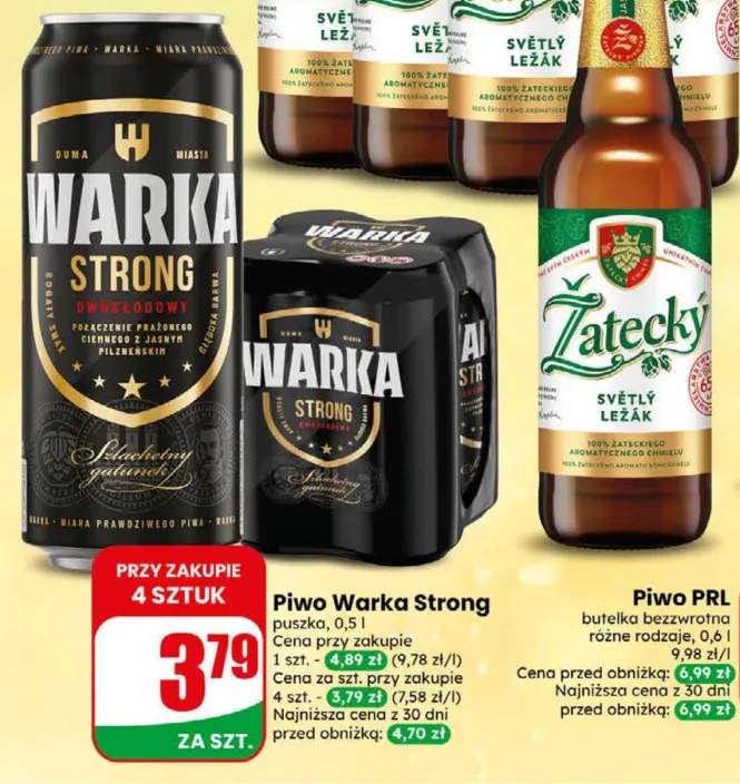 Piwo Warka Strong