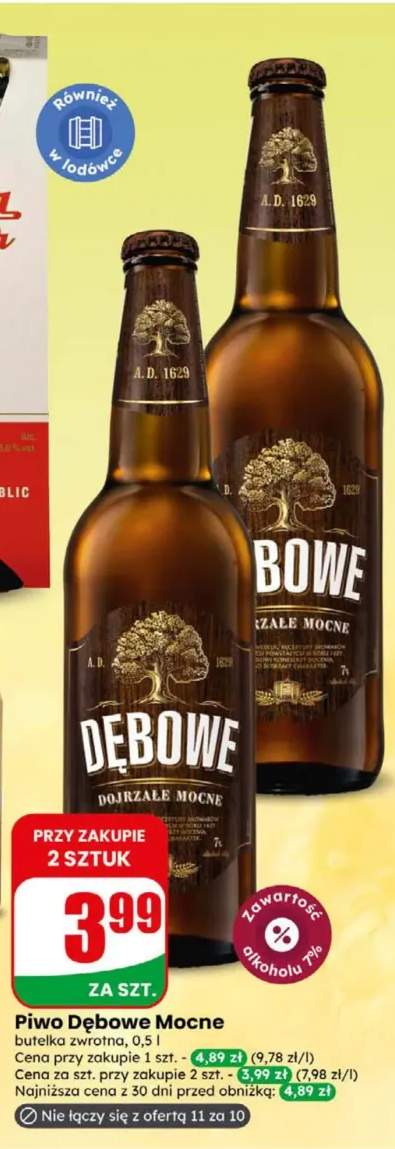 Piwo Dębowe Mocne
