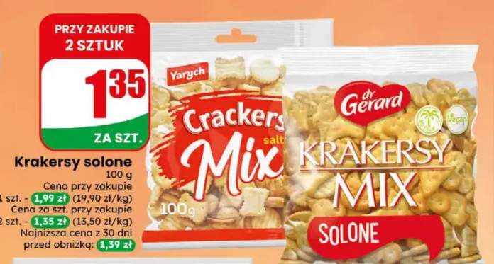 Krakersy solone mix Yarych +1 wariant
