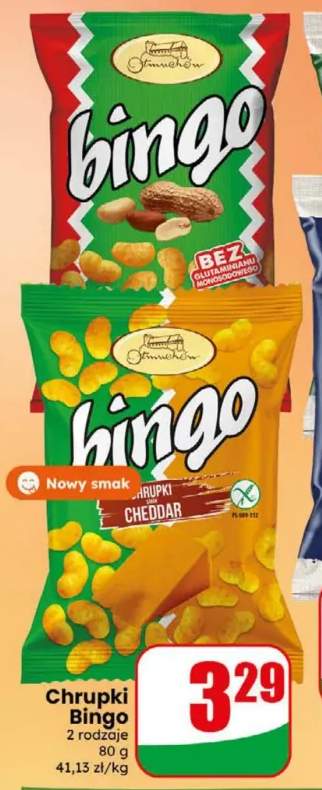 Chrupki Bingo orzechowe +1 wariant