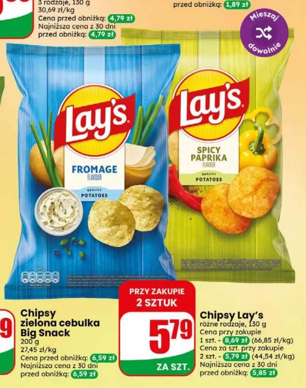 Chipsy Lay's Fromage +1 wariant