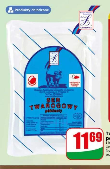 Twaróg półtłusty Łobżenica