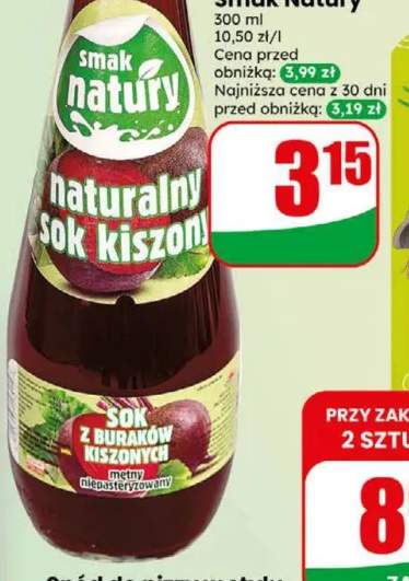 Sok z buraków kiszonych Smak Natury