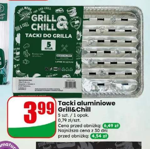 Tacki aluminiowe Grill & Chill