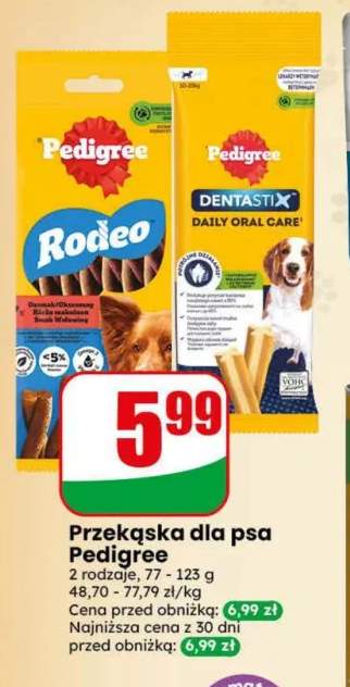 Przekąska dla psa Pedigree Rodeo +1 wariant