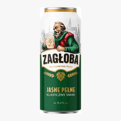 Piwo Zagłoba jasne pełne 0,5l 5,2% puszka