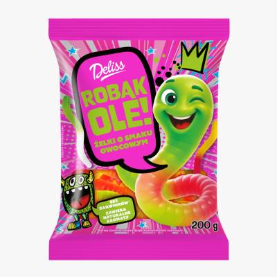 Żelki dżdżownice Deliss 200g