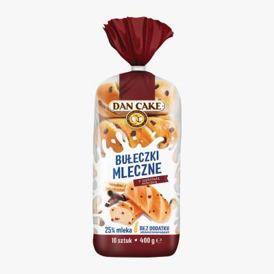Bułeczki mleczne z czekoladą Dan Cake 400g
