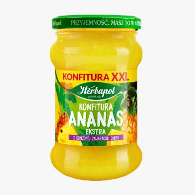 Konfitura z ananasa extra Herbapol 330g