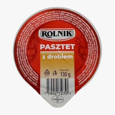 Pasztet z drobiem Rolnik 130g