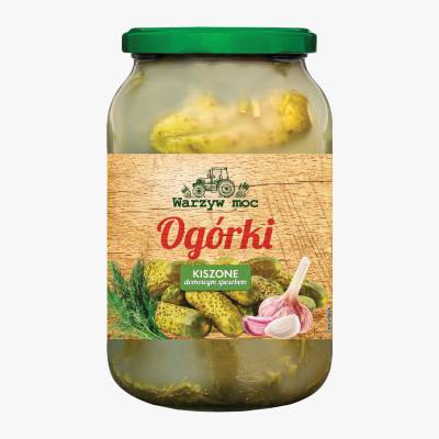 Ogórki kiszone domowym sposob. Warzyw Moc 820/480g