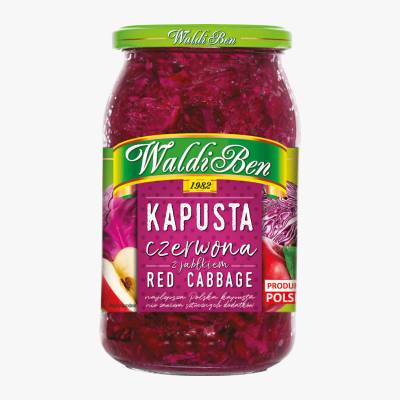 Kapusta czerwona z jabłkiem Waldiben 900/700g