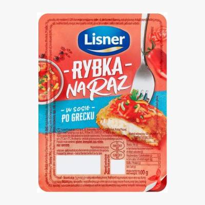 Rybka na raz w sosie po grecku Lisner 100g