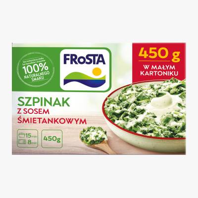 Szpinak z sosem śmietanowym Frosta 450g