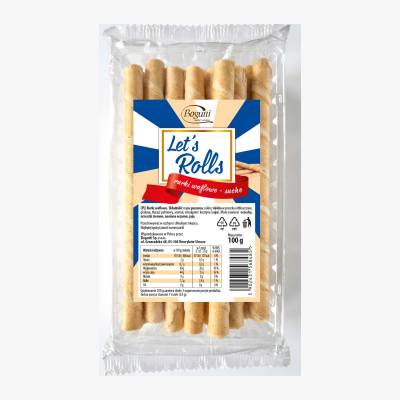 Rurki waflowe suche Bogutti 100g