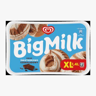 Lody śmietankowo czekoladowe Big Milk 1,4l