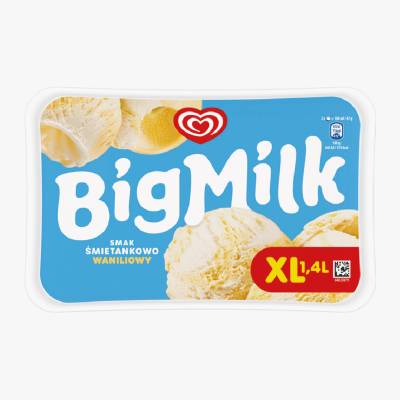 Lody śmietankowo waniliowe Big Milk 1,4l