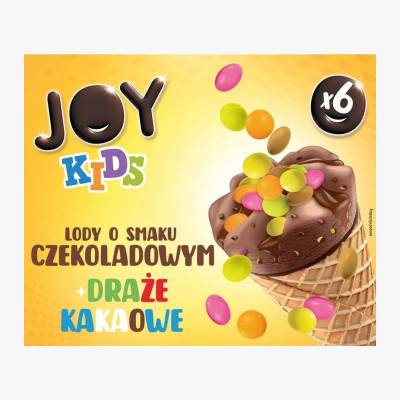 Lody multipack rożek czek/śmiet z draż Joy 6x120ml