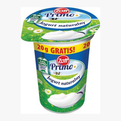 Jogurt naturalny Primo Zott 180g+20g gratis