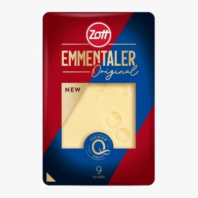 Ser Emmentaler Zott plastry 140g
