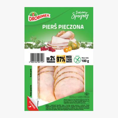 Pierś pieczona Drobimex 100g