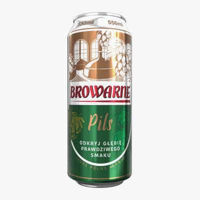 Piwo Browarne pils 0,55l 6% puszka