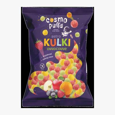 Chrupki kukurydziane kulki owocowe Eurosnack 100g