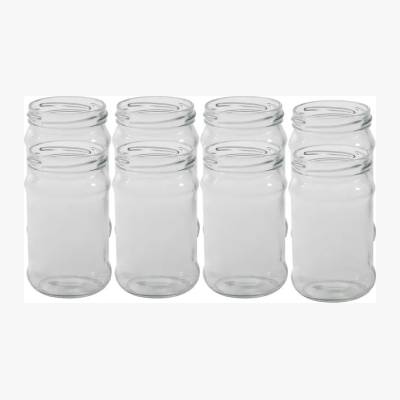 Komplet słoików bez nakrętek 8x320ml