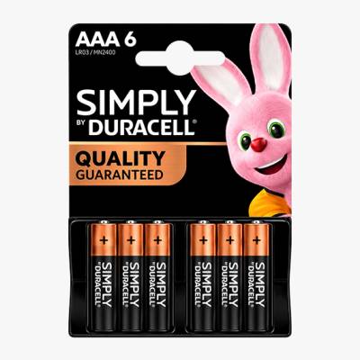 Bateria alkaliczna AAA LR03 Duracell 6szt