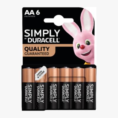 Bateria alkaliczna AA LR6 Duracell 6szt