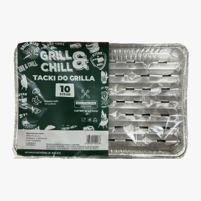 Tacki aluminiowe Grill&Chill 10szt