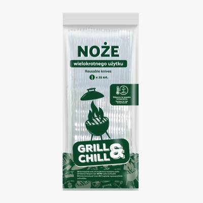 Noże transp wielokrot użytku Grill&Chill 25szt