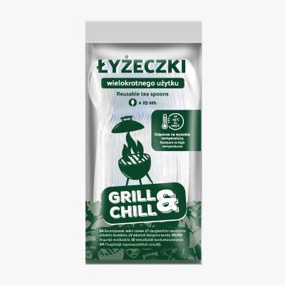 Łyżeczki transp wielokrot użytku Grill&Chill 25szt