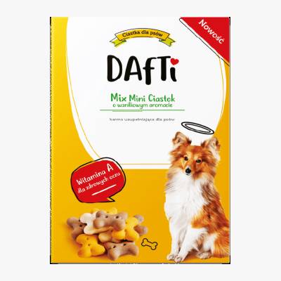 Ciasteczka dla psa waniliowe Dafti 500g