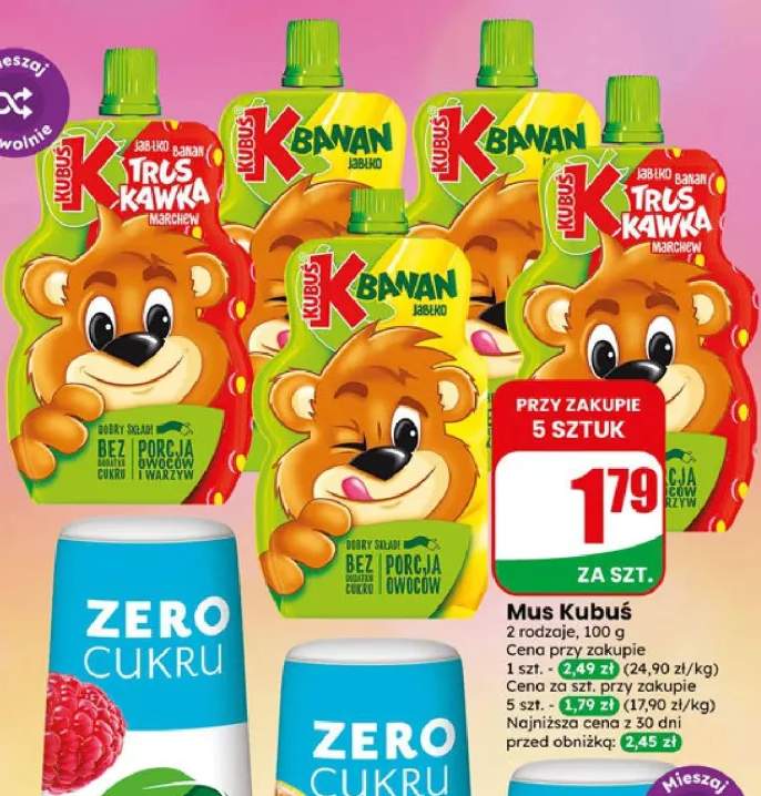 Mus Kubuś banan jabłko +1 wariant