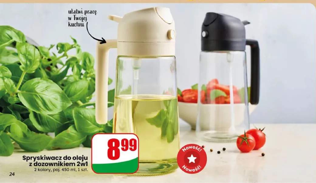 Spryskiwacz do oleju z dozownikiem 2w1 450 ml