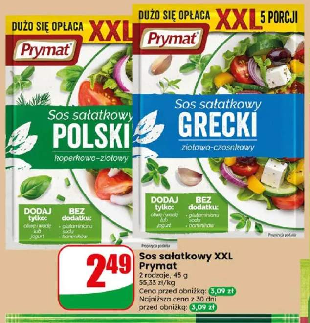 Sos sałatkowy XXL polski koperkowo-ziołowy Prymat +1 wariant