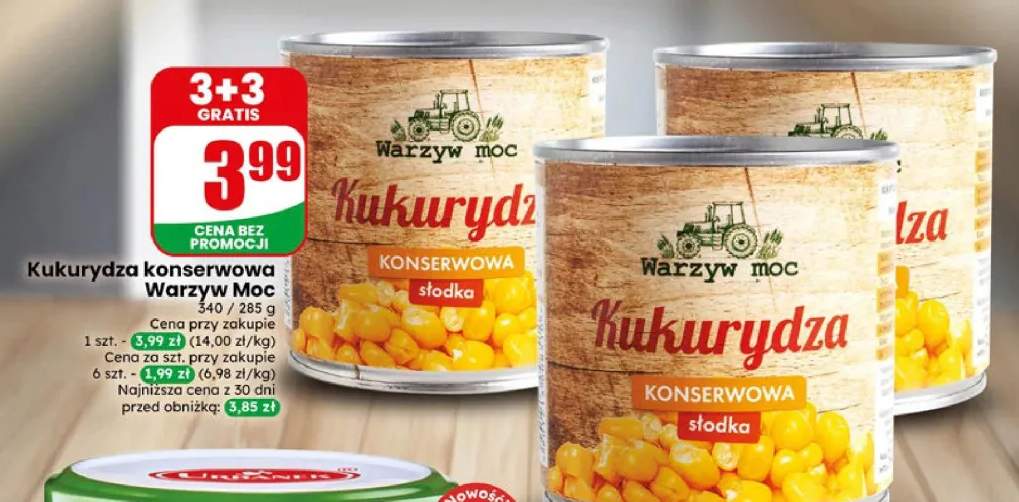 Kukurydza konserwowa Warzyw Moc