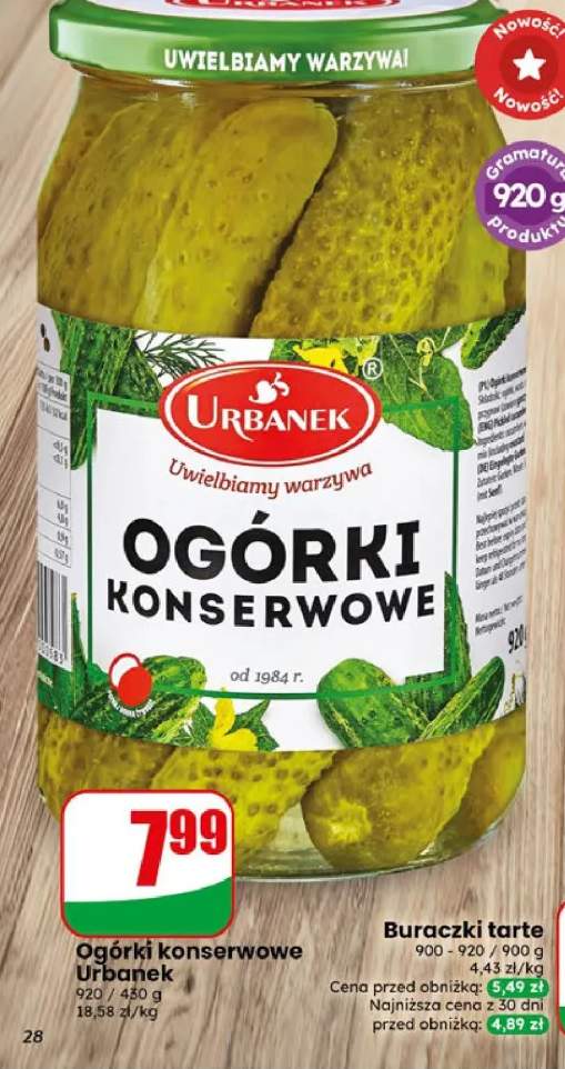 Ogórki konserwowe Urbanek