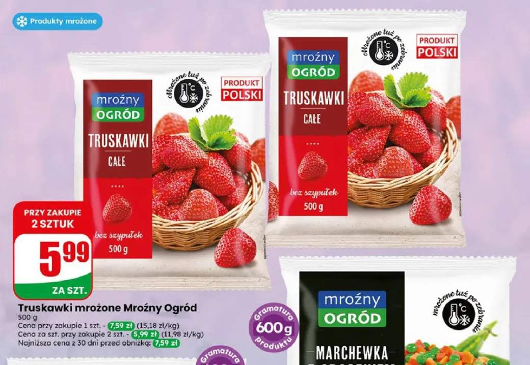 Truskawki mrożone Mroźny Ogród