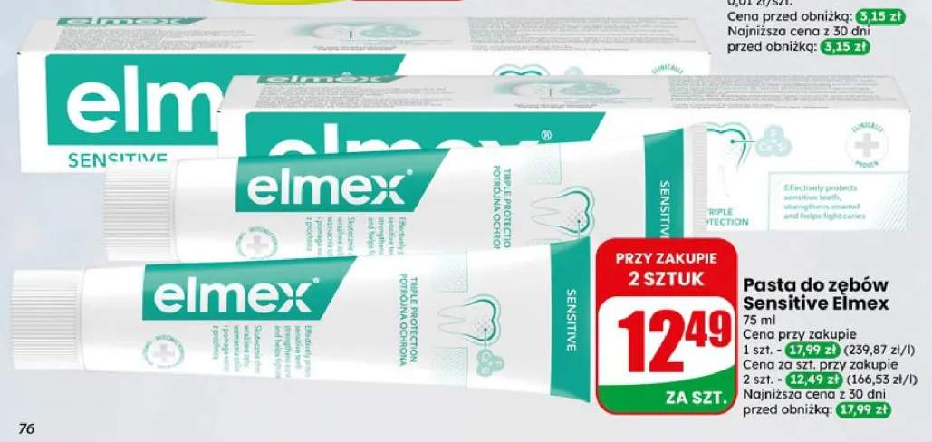 Pasta do zębów Sensitive Elmex